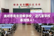 潍坊市青年管教学校，这几家学校表现惊人！