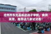 沧州市东光县叛逆孩子学校，亲测高效，推荐这几家试试看！