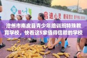 沧州市南皮县青少年培训班特殊教育学校，快看这5家值得信赖的学校！