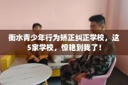 衡水青少年行为矫正纠正学校，这5家学校，惊艳到我了！