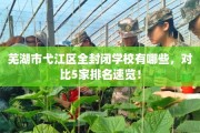 芜湖市弋江区全封闭学校有哪些，对比5家排名速览！