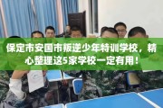 保定市安国市叛逆少年特训学校，精心整理这5家学校一定有用！
