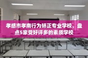 孝感市孝南行为矫正专业学校，盘点5家受好评多的素质学校