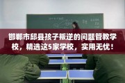 邯郸市邱县孩子叛逆的问题管教学校，精选这5家学校，实用无忧！