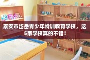 泰安市岱岳青少年特训教育学校，这5家学校真的不错！