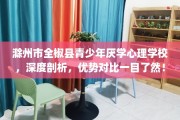 滁州市全椒县青少年厌学心理学校，深度剖析，优势对比一目了然！