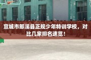 宣城市郎溪县正规少年特训学校，对比几家排名速览！