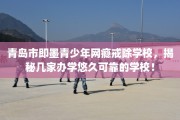 青岛市即墨青少年网瘾戒除学校，揭秘几家办学悠久可靠的学校！