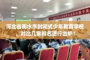河北省衡水市封闭式少年教育学校，对比几家排名进行出炉！
