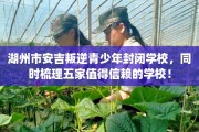 湖州市安吉叛逆青少年封闭学校，同时梳理五家值得信赖的学校！