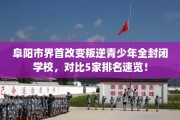 阜阳市界首改变叛逆青少年全封闭学校，对比5家排名速览！