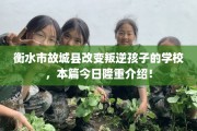 衡水市故城县改变叛逆孩子的学校，本篇今日隆重介绍！