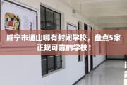 咸宁市通山哪有封闭学校，盘点5家正规可靠的学校！