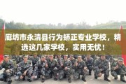 廊坊市永清县行为矫正专业学校，精选这几家学校，实用无忧！