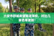 六安市舒城希望叛逆学校，对比几家名单更新！