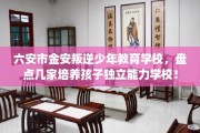 六安市金安叛逆少年教育学校，盘点几家培养孩子独立能力学校！