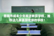 恩施市咸丰少年叛逆教育学校，推荐这几家表现优异的学校！