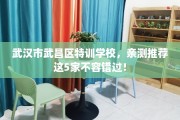 武汉市武昌区特训学校，亲测推荐这5家不容错过！
