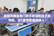 邯郸市魏县专门收不听话的孩子的学校，这5家学校表现惊人！